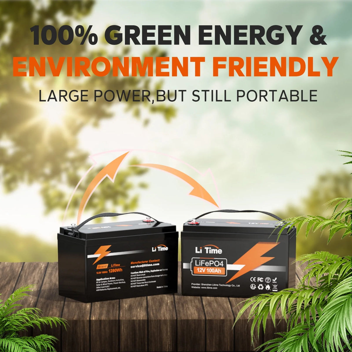 12V 100Ah Lithium LiFePO4 Battery C16379