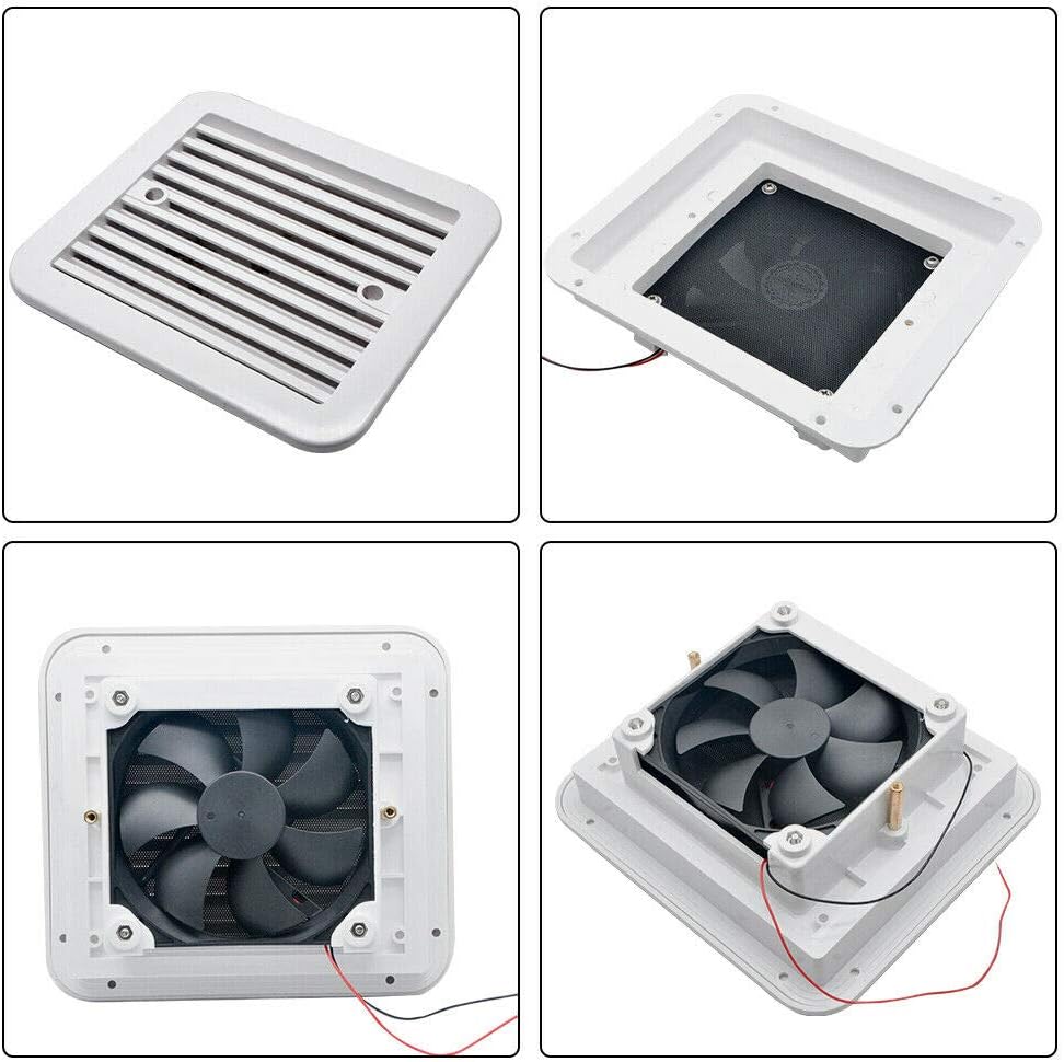 White Caravan Motorhome Side Ventilation Fan P27447