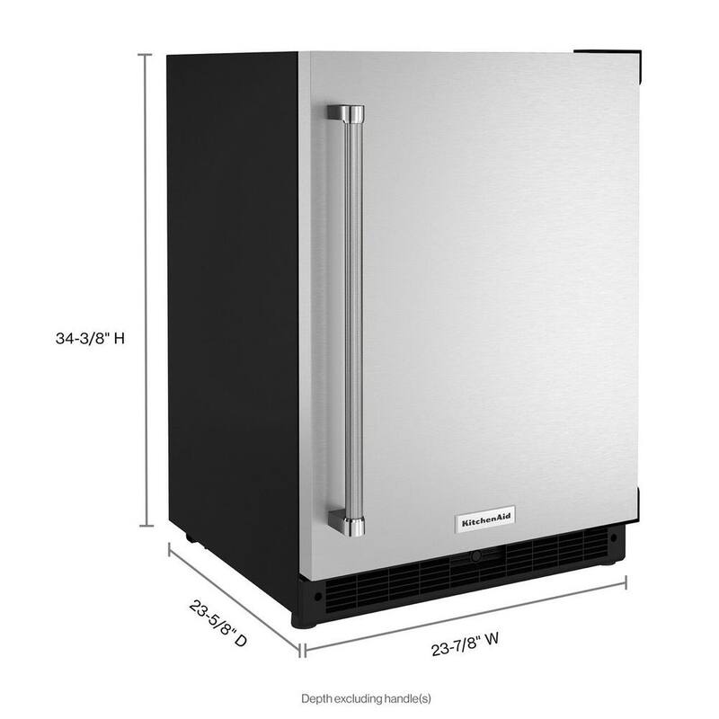 5.0 cu. ft. Mini Fridge Black Stainless Door M482