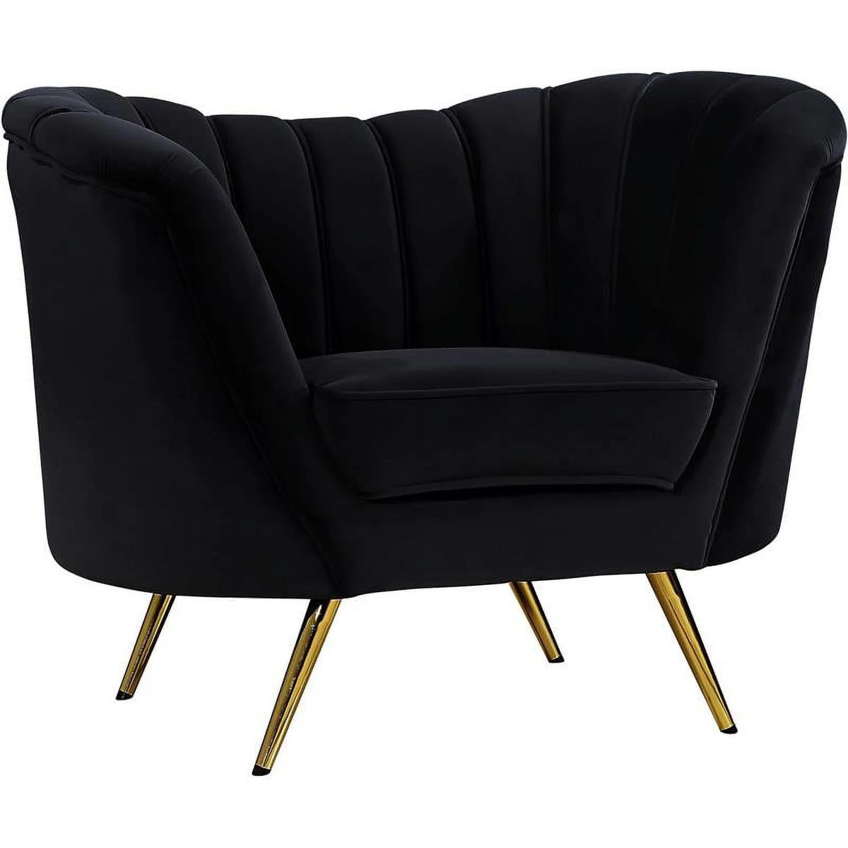 3-Piece Velvet Accent Chair Chaise & Loveseat E464682