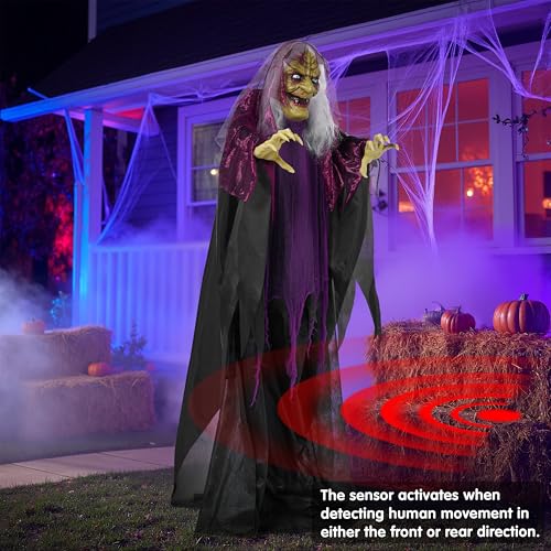 Life Size Animatronics Ghost Decor with Sound and Light J665