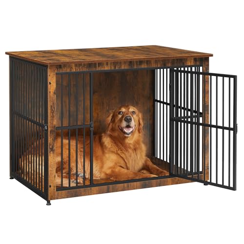 38.6" Heavy-Duty Dog Crate Furniture with Removable Tray I440973
