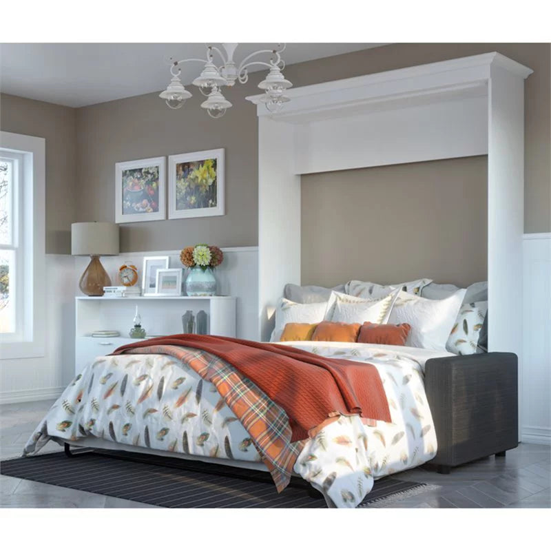 Contemporary Wood Queen Murphy Bed with Sofa A4871