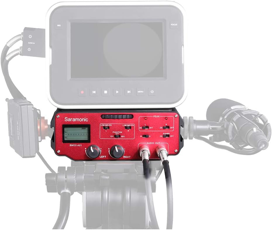 2 Channel XLR Audio Adapter for BlackMagic Design Camera K437