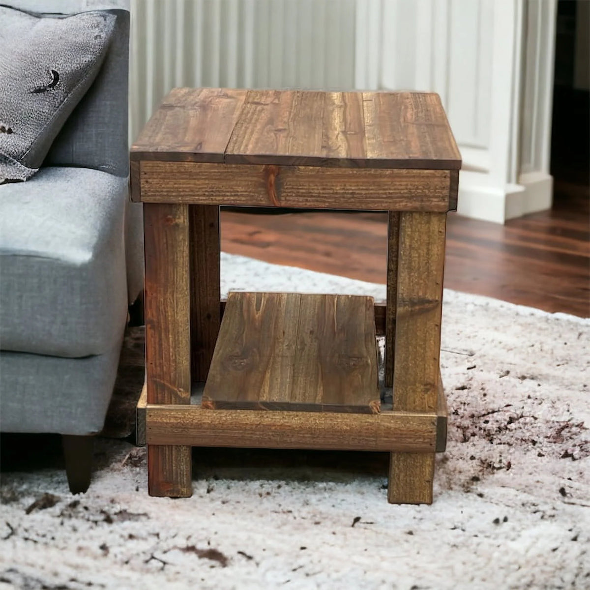 Solid Wood End Table L656