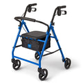 Blue Foldable Steel Rollator Walker I300220