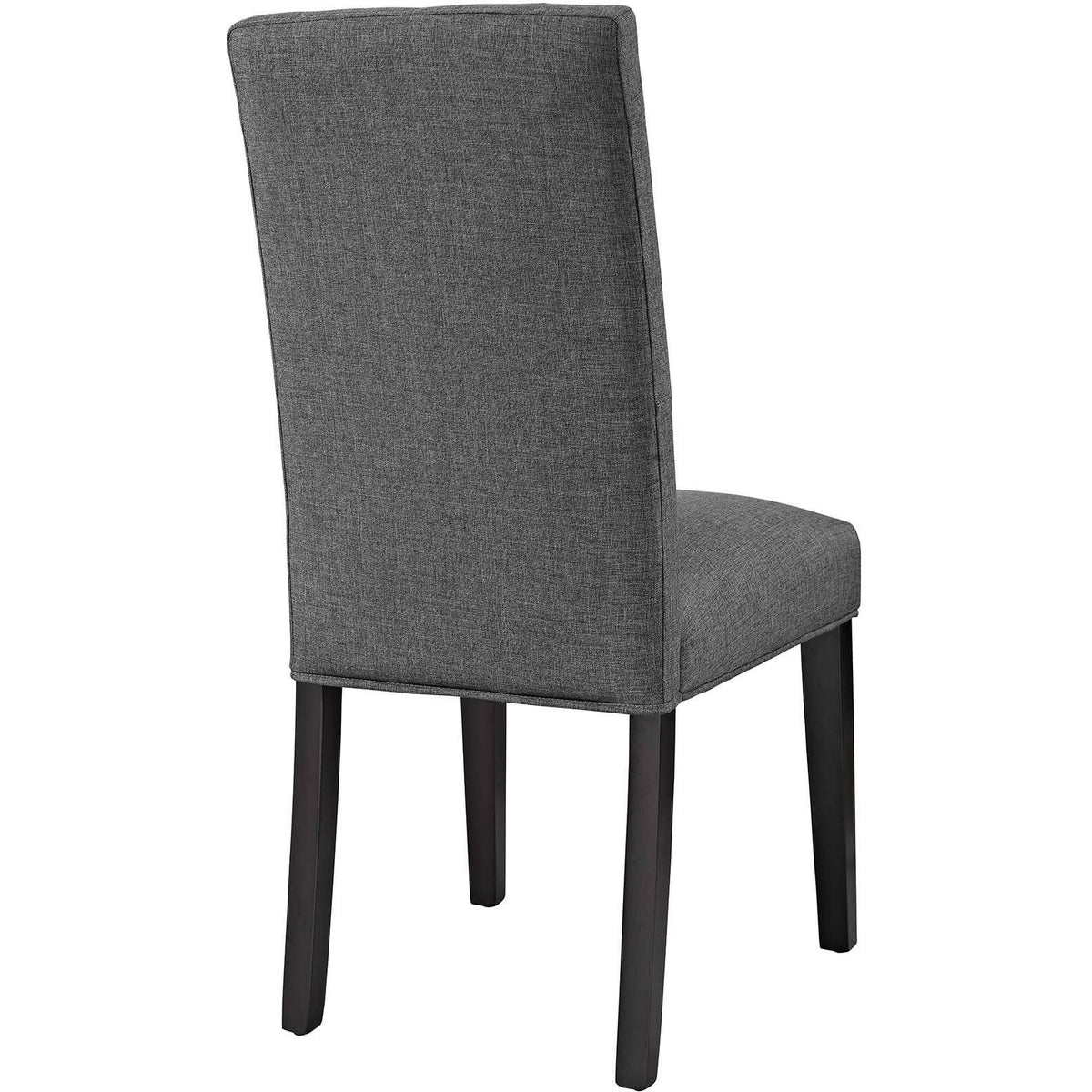 Beige Fabric Dining Side Chair Set of 4 P92351