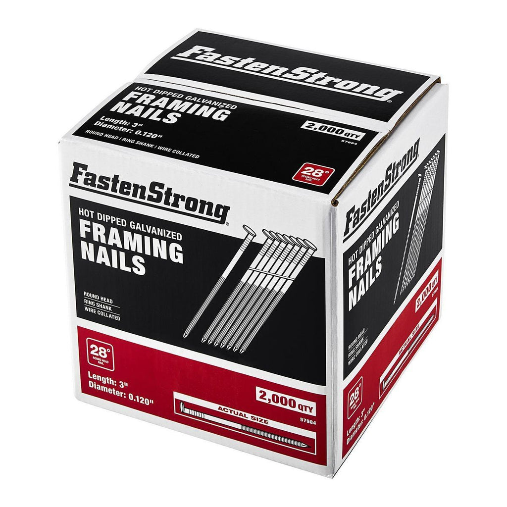 Galvanized Framing Nails 2000 Pack O66969