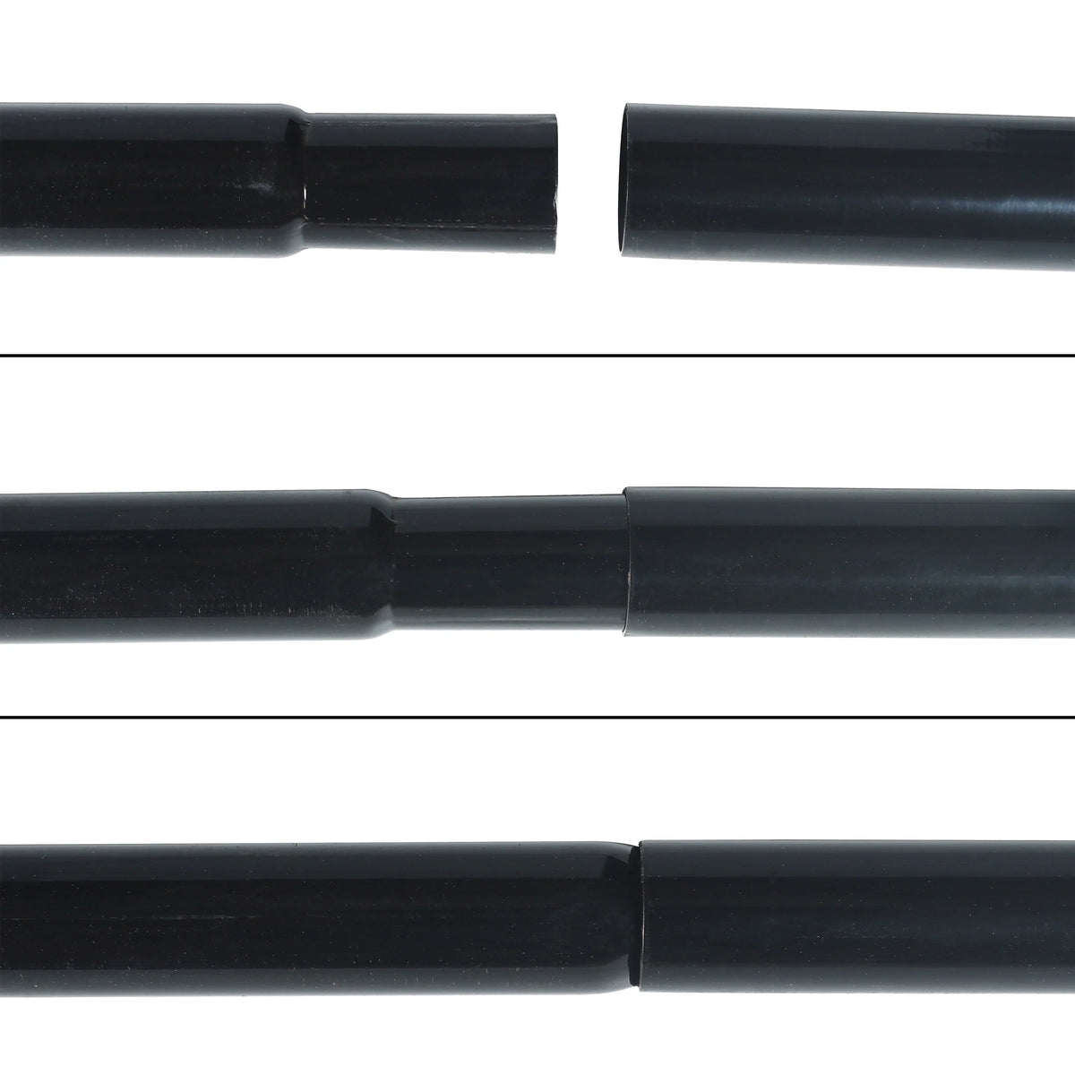 Black PVC Coated Chain Link Steel Fence 5X50 ft P97928