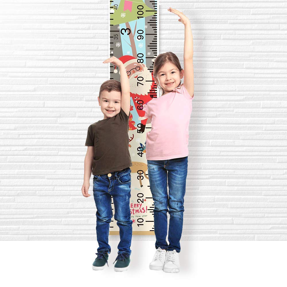 Wall Nursery Decor with Canvas & Wood Frame Height Measurement Ruler F66819