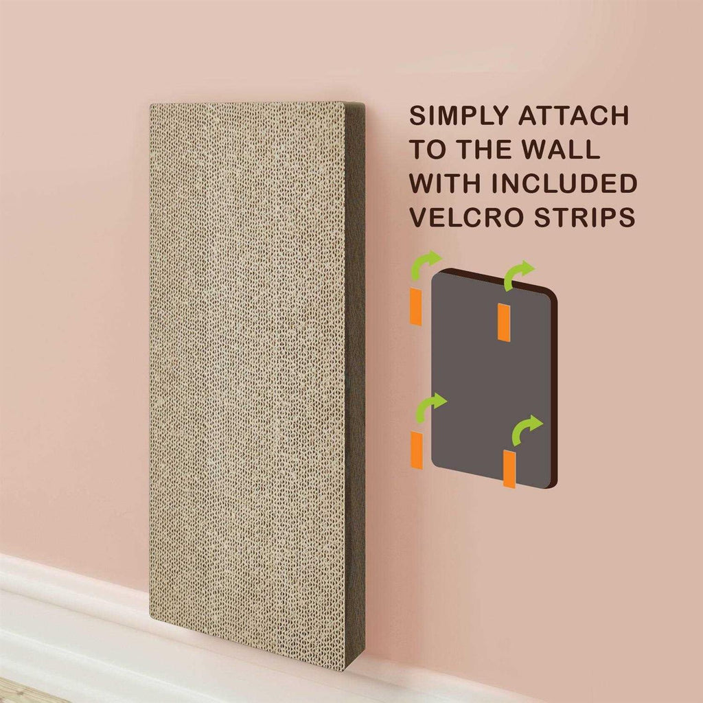 Wall Mount Cat Scratcher with Silvervine Catnip F7524