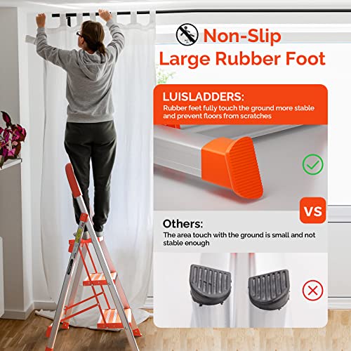 5 Step Aluminum Folding Step Ladder with Handgrip G863