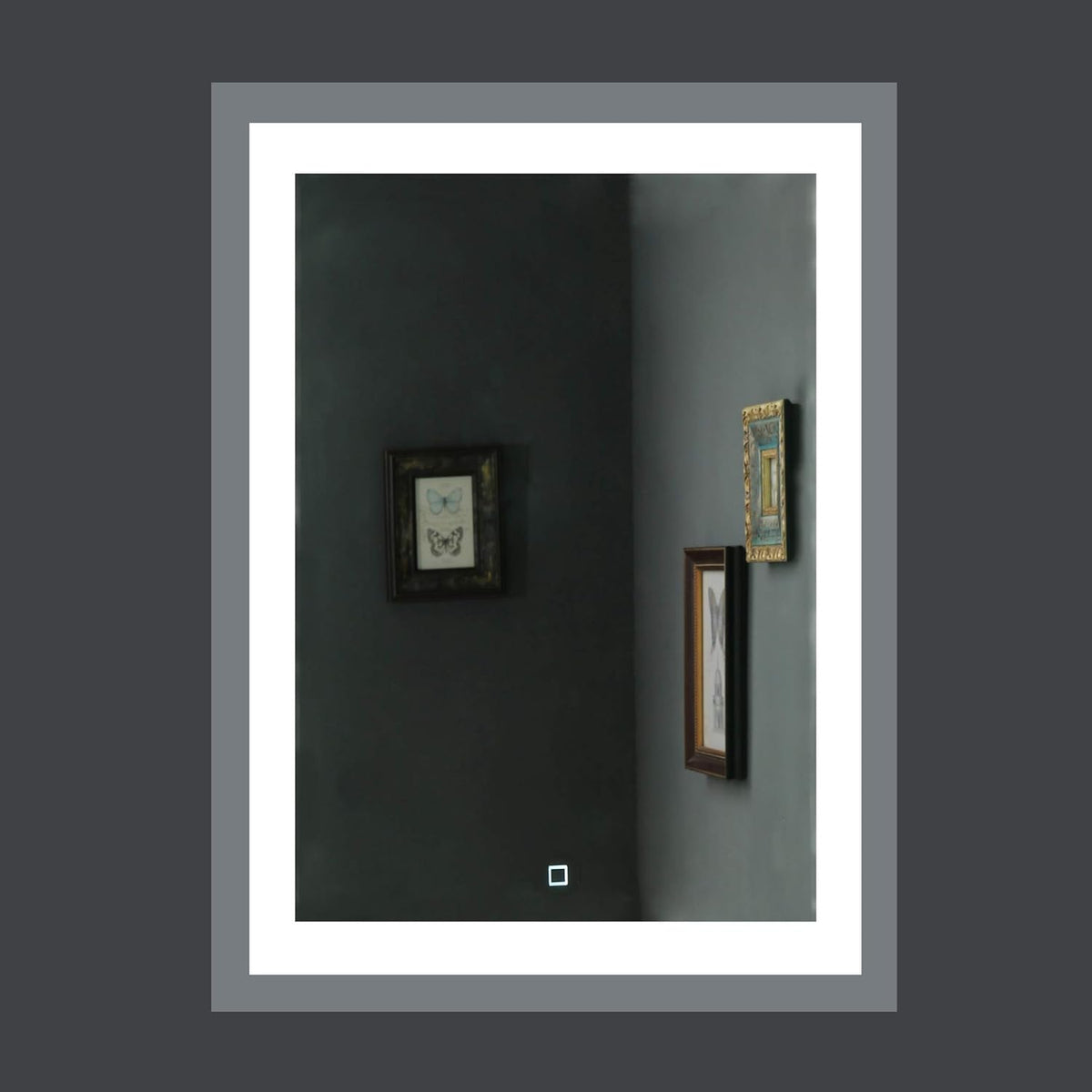 Dimmable LED Bathroom Mirror Wall Mounted Vanity Mirror with Touch Button B5544