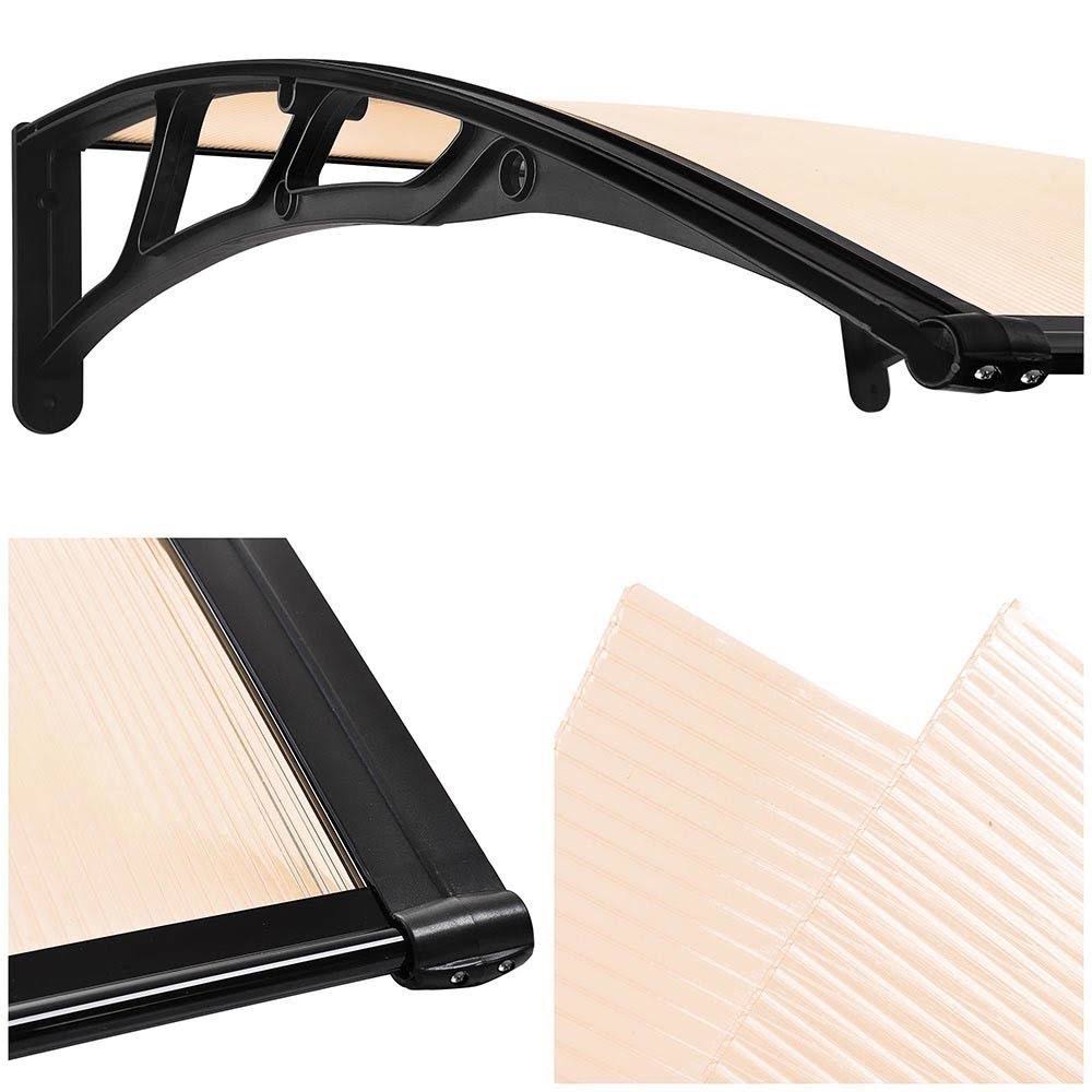 2pcs 40x40x22 Polycarbonate Window Door Awning R322180