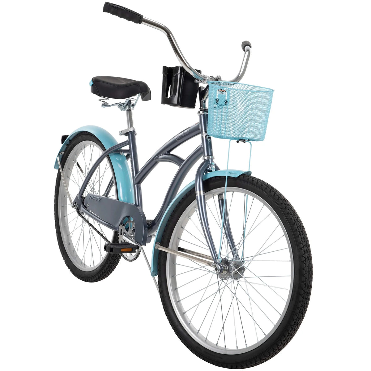 24 Inch Gray Cruiser Bike D431