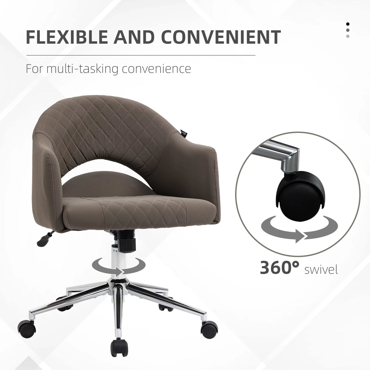 Swivel Office Chair with Adjustable Height I84041