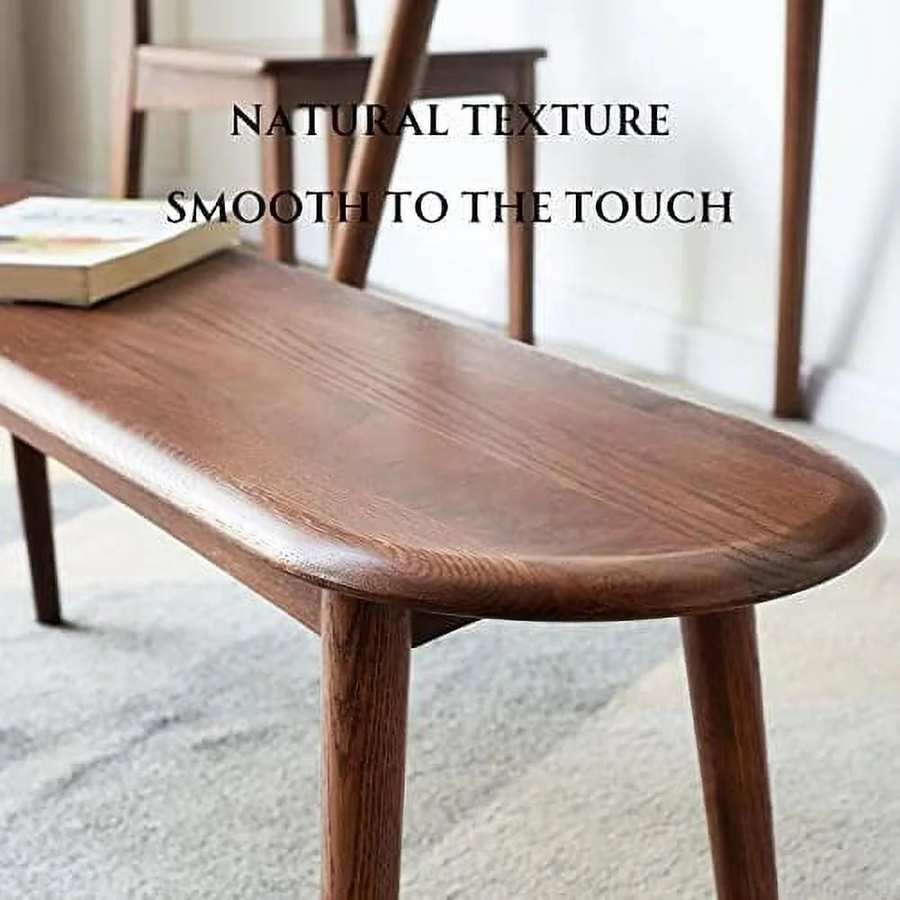 Solid Oak Wood Bench 47.24inch J112344