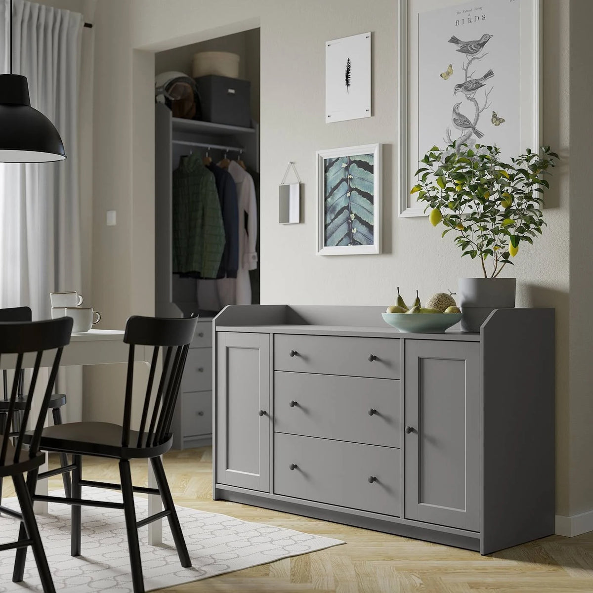Gray Sideboard Q991