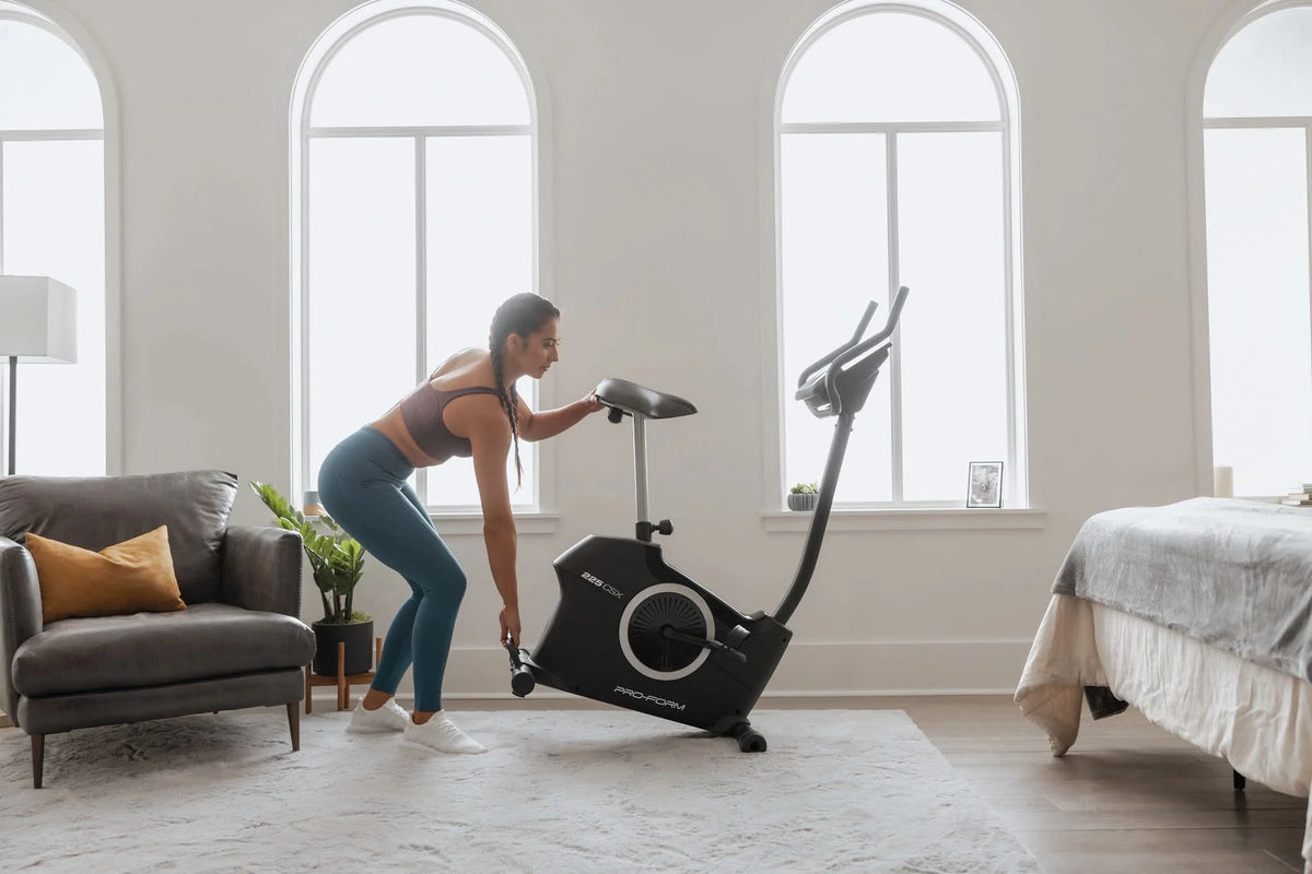 Recumbent Exercise Bike with Display and Tablet Holder S46193