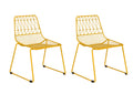 Kids Geometric Wire Activity Chairs 2pk Orange P736