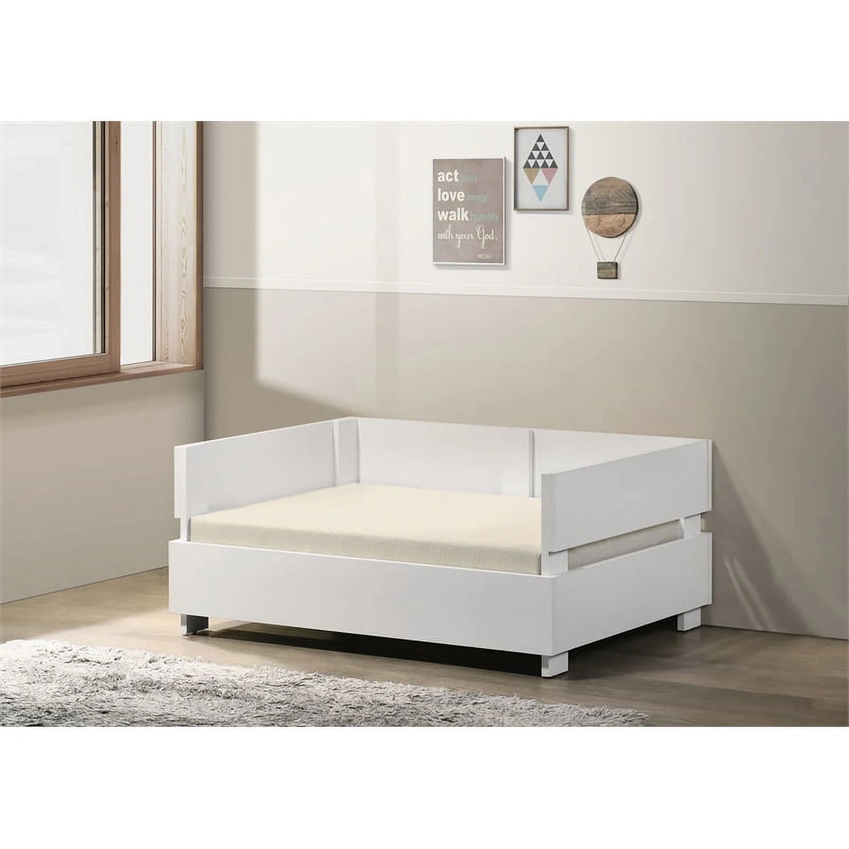 White Pet Bed with Cushion M484274