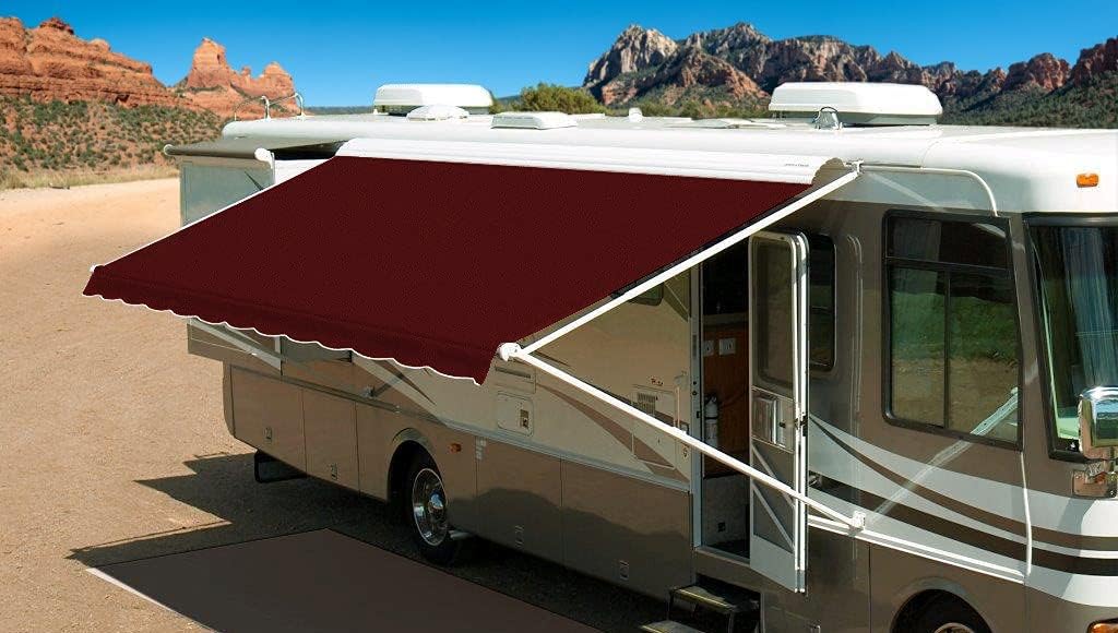 13' Forest Green Acrylic RV Awning Fabric Replacement S967064