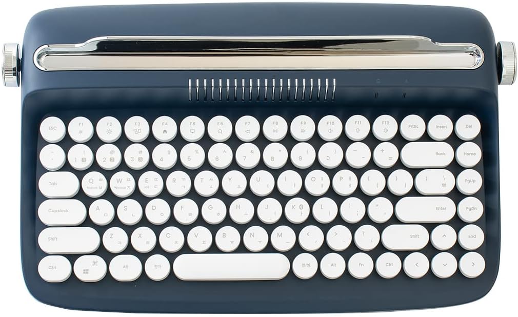 Baby Pink Wireless Bluetooth Typewriter Keyboard Pack of 2 J108