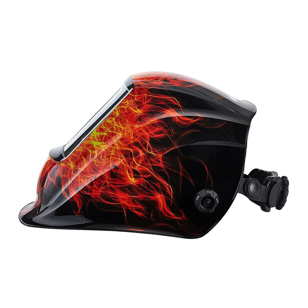 Auto-Darkening Welding Helmet with Flame Design J266