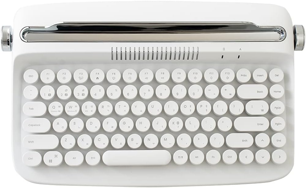 Baby Pink Wireless Bluetooth Typewriter Keyboard Pack of 2 J108