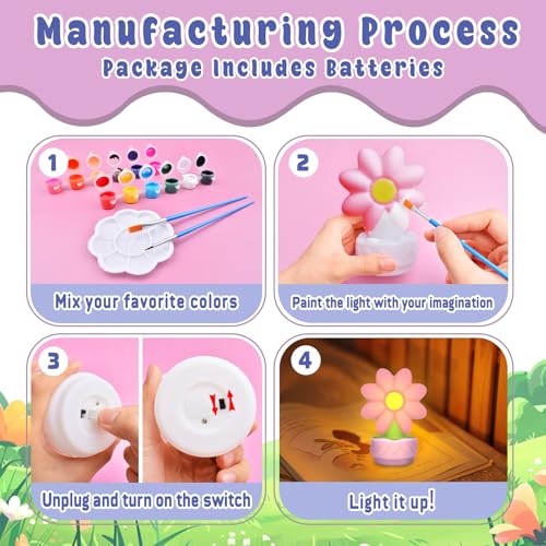 Arts and Crafts Supplies DIY Art Night Light Painting Kits I55530
