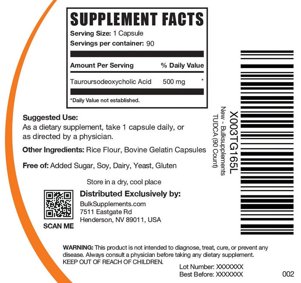 500mg TUDCA Capsules Z32565