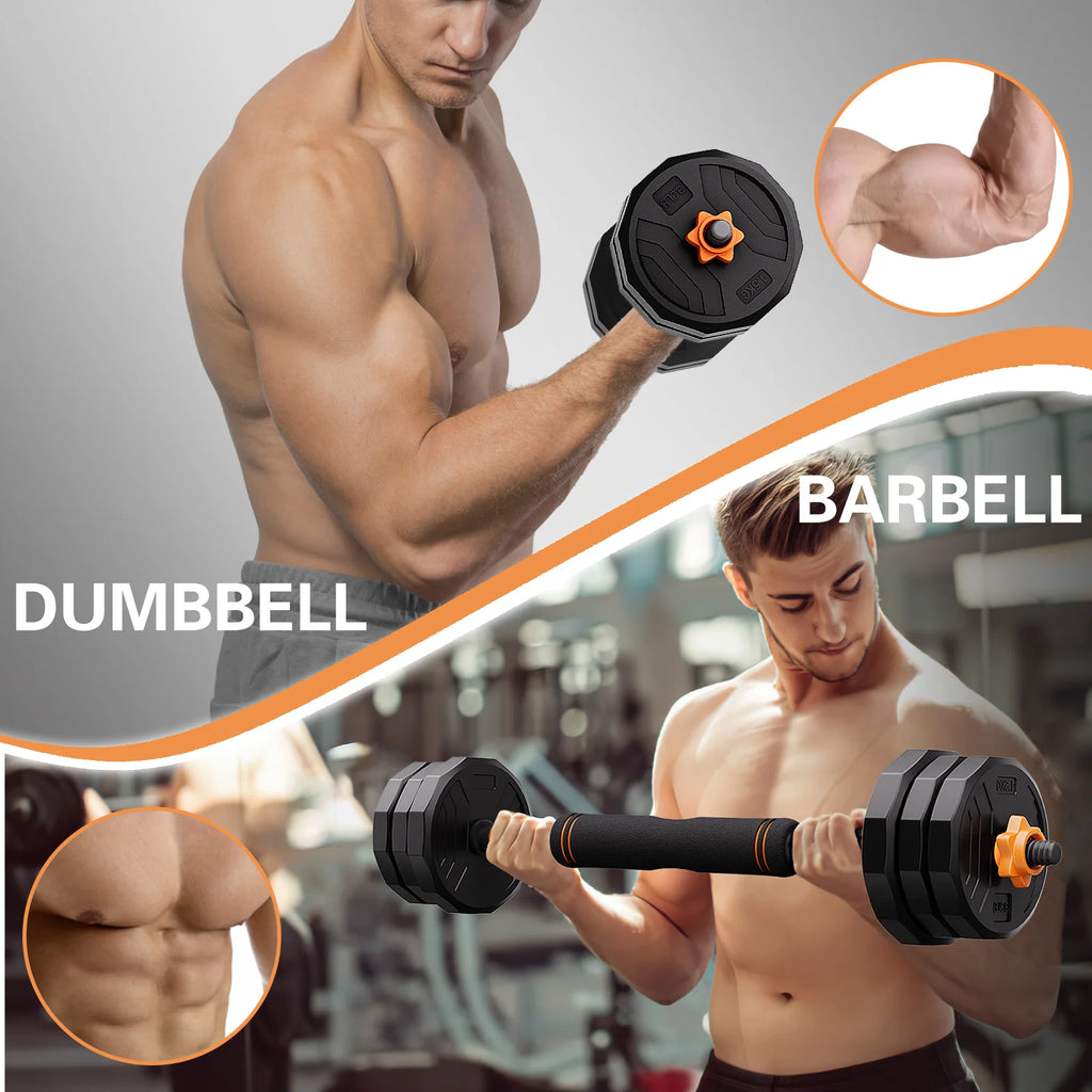 44lb 6-in-1 Adjustable Dumbbells Set with Connector N923