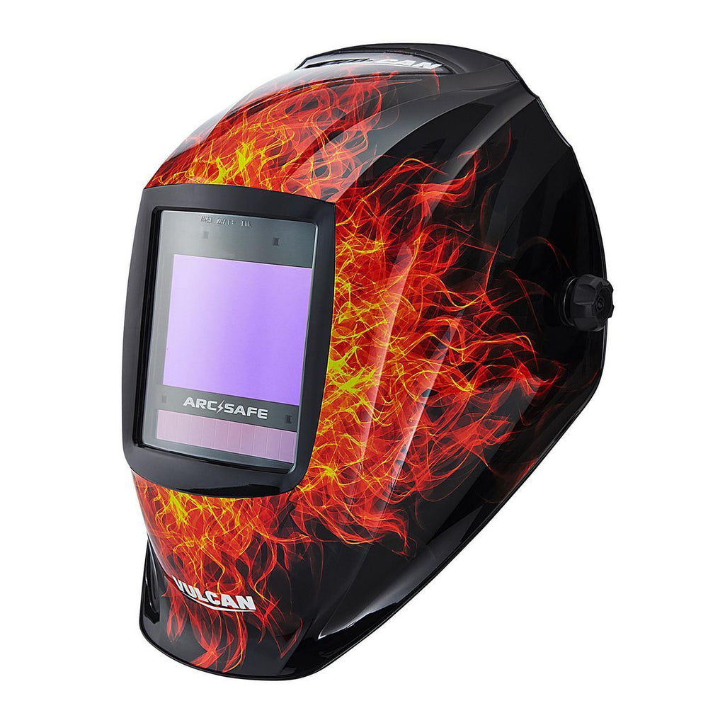 Auto-Darkening Welding Helmet with Flame Design J266