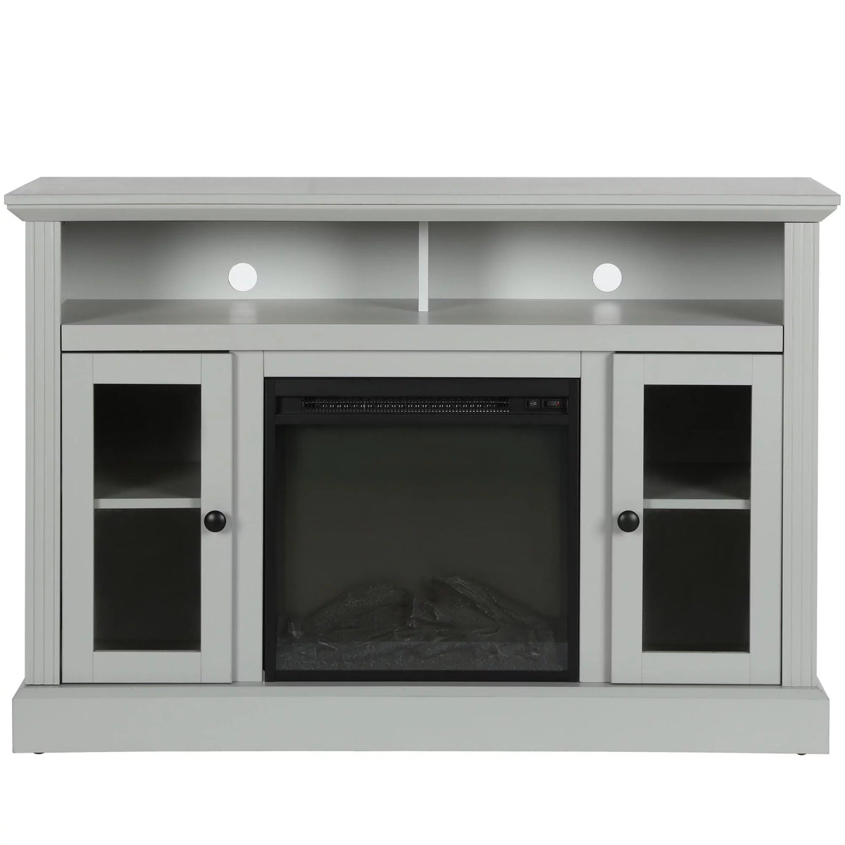 Electric Fireplace TV Console for TVs up to 50" Dove Gray M3045
