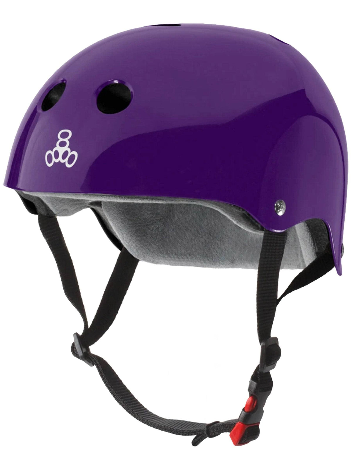Purple Glossy Helmet O1212