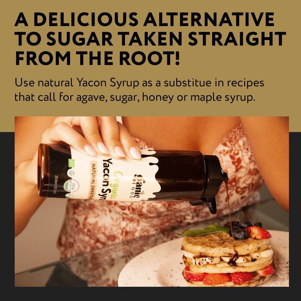 USDA Organic Yacon Syrup 12oz Natural Sweetener V5045
