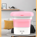 Portable Mini Washer with Dryer Pink Y88718