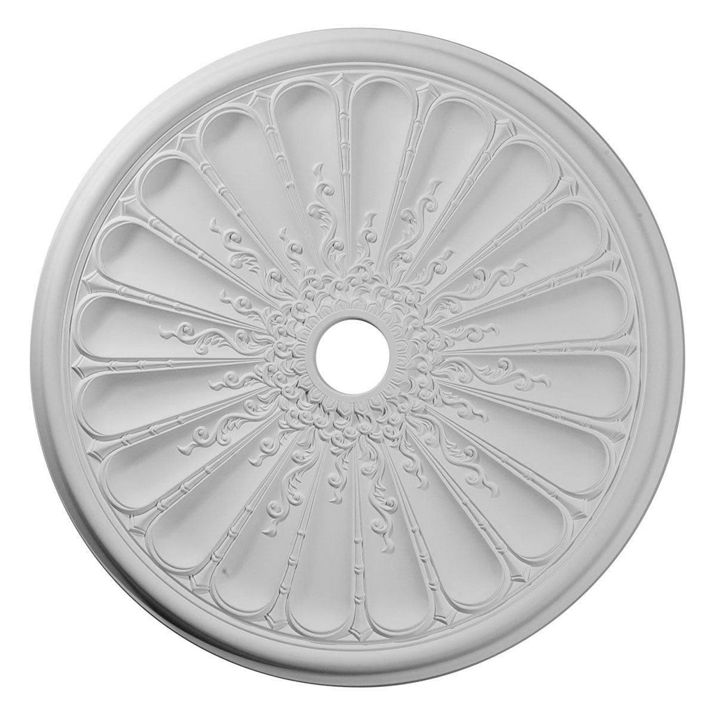 31 1/2x22OD x 3 5/8x22ID x 1 1/2x22P Hand-Painted Ceiling Medallion D9045