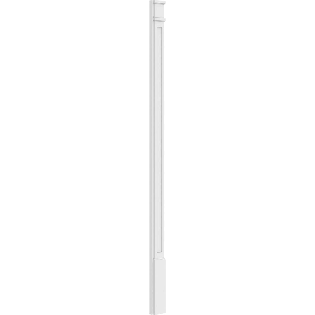 Flat Panel PVC Pilaster with Decorative Capital & Base (Pair) X572