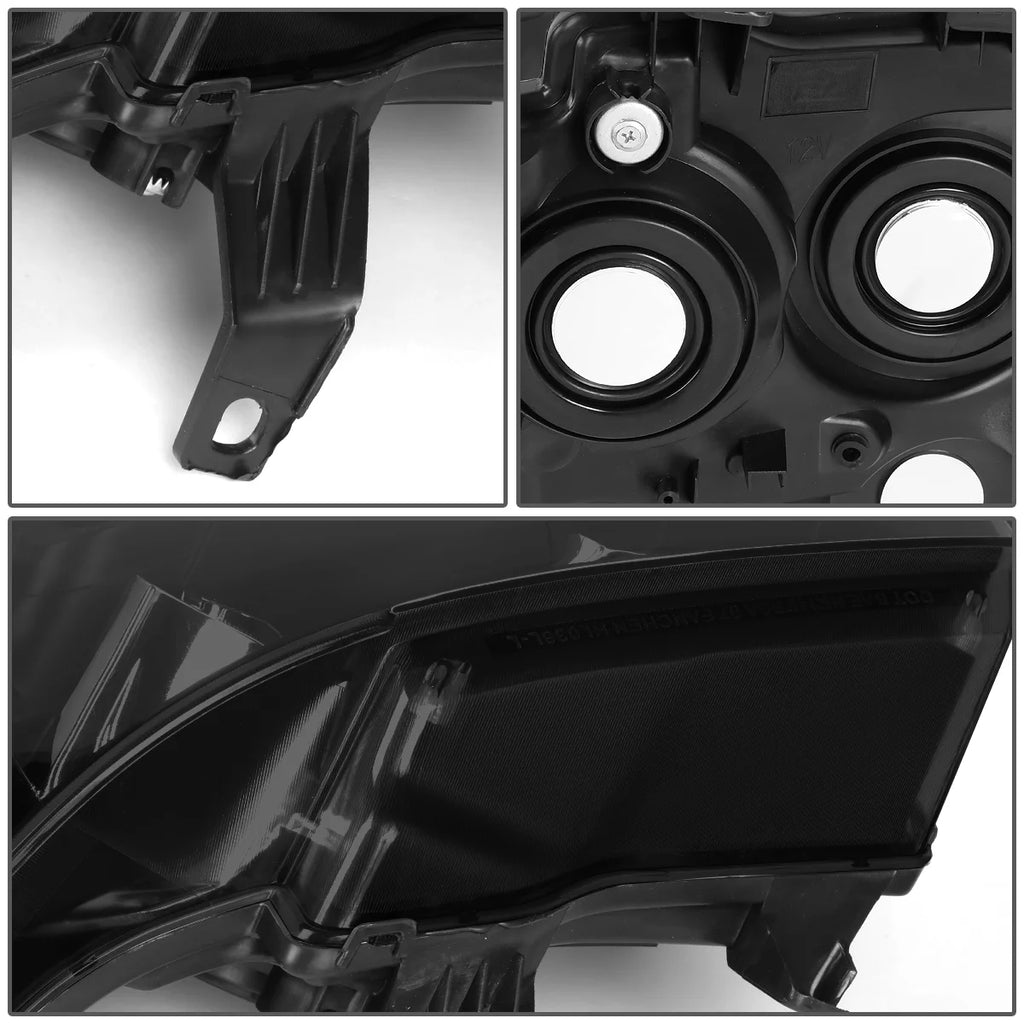 Smoked Housing Clear Corner Headlamp Left + Right V926
