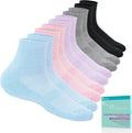5 Pairs Bamboo Viscose Non Binding Diabetic Ankle Socks D81380