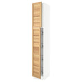 White High Cabinet with Door and Wire Baskets V6748