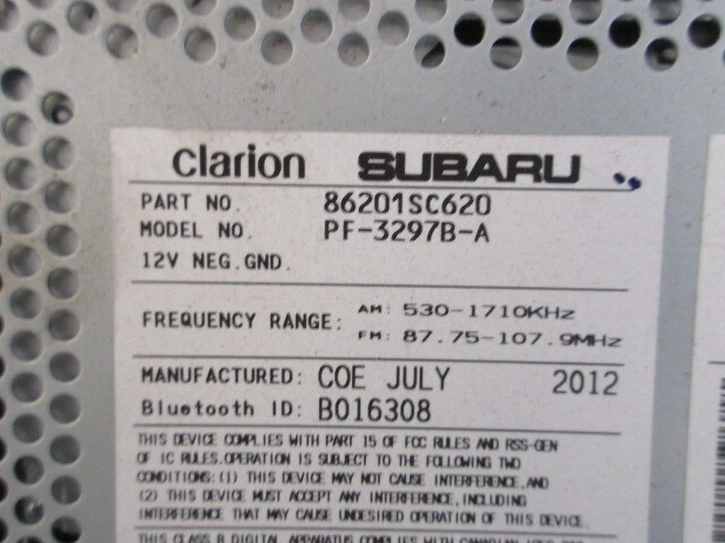 Pre-Owned Subaru Forester Radio Receiver M1053