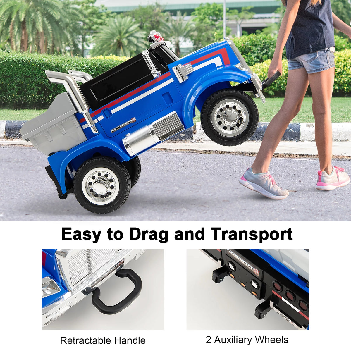 12V Kids Ride On Truck Car with Dump Box P477