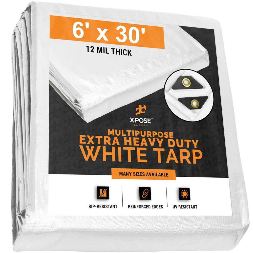 White Tarps 6 x 30, Case of 3 N7512