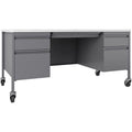 30x60 Mobile Double Pedestal Metal Desk A407898
