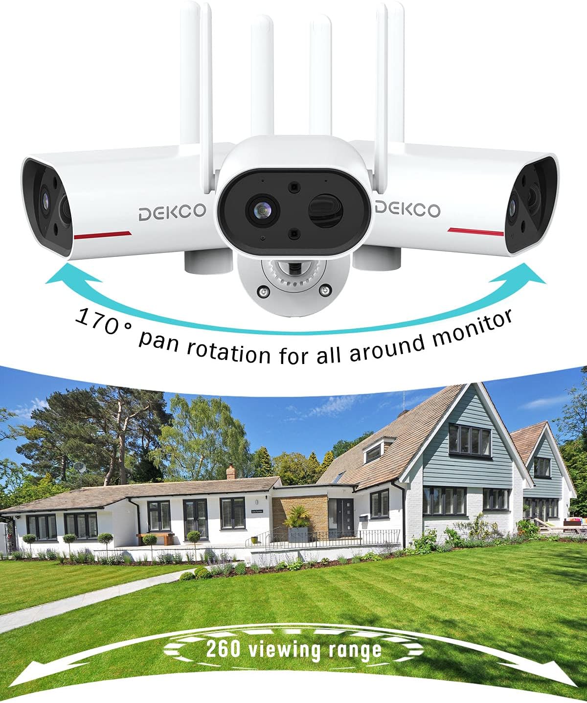 Wireless Outdoor Solar Security Camera with Night Vision I536477