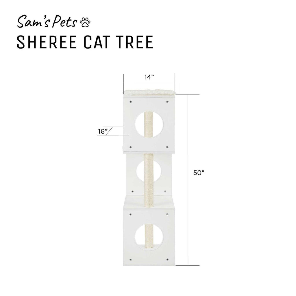White Cat Tree E9769