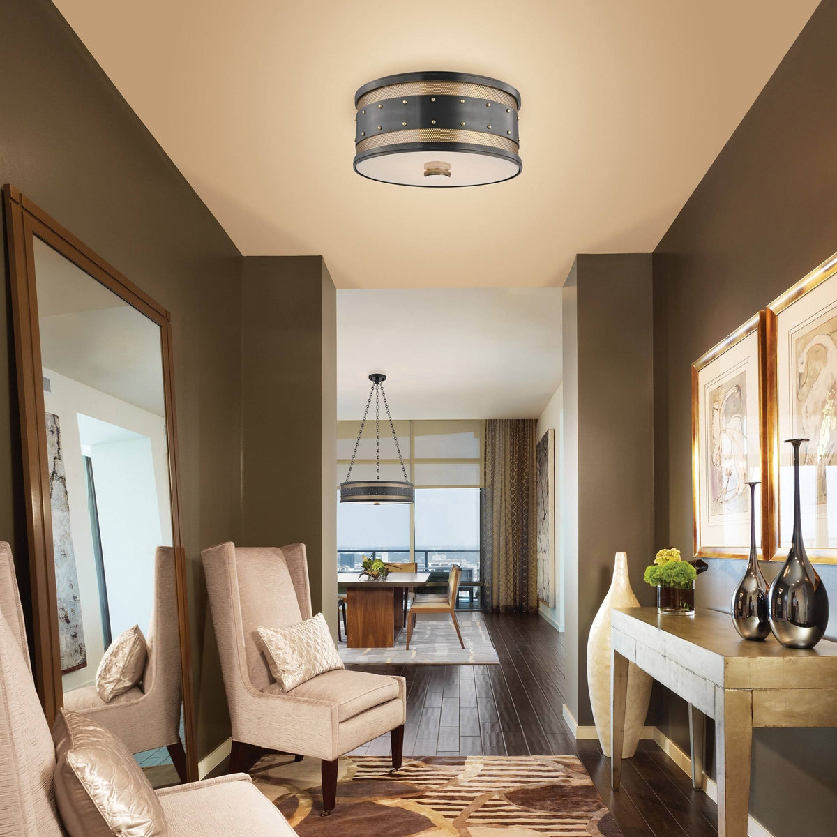 2 Light Flush Mount C9727