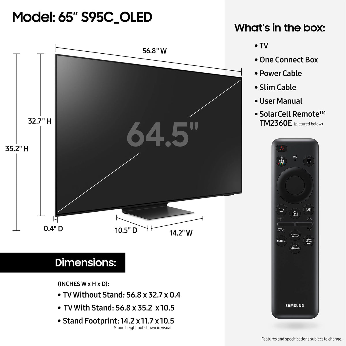 65 Class OLED 4K Smart TV E17602